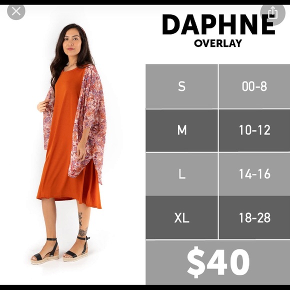 LuLaRoe Daphne Aztec Print Sheer Kimono Overlay - Picture 2 of 5